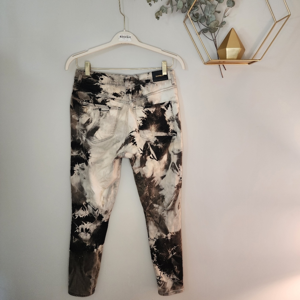 Express Black and Bleach Jeans